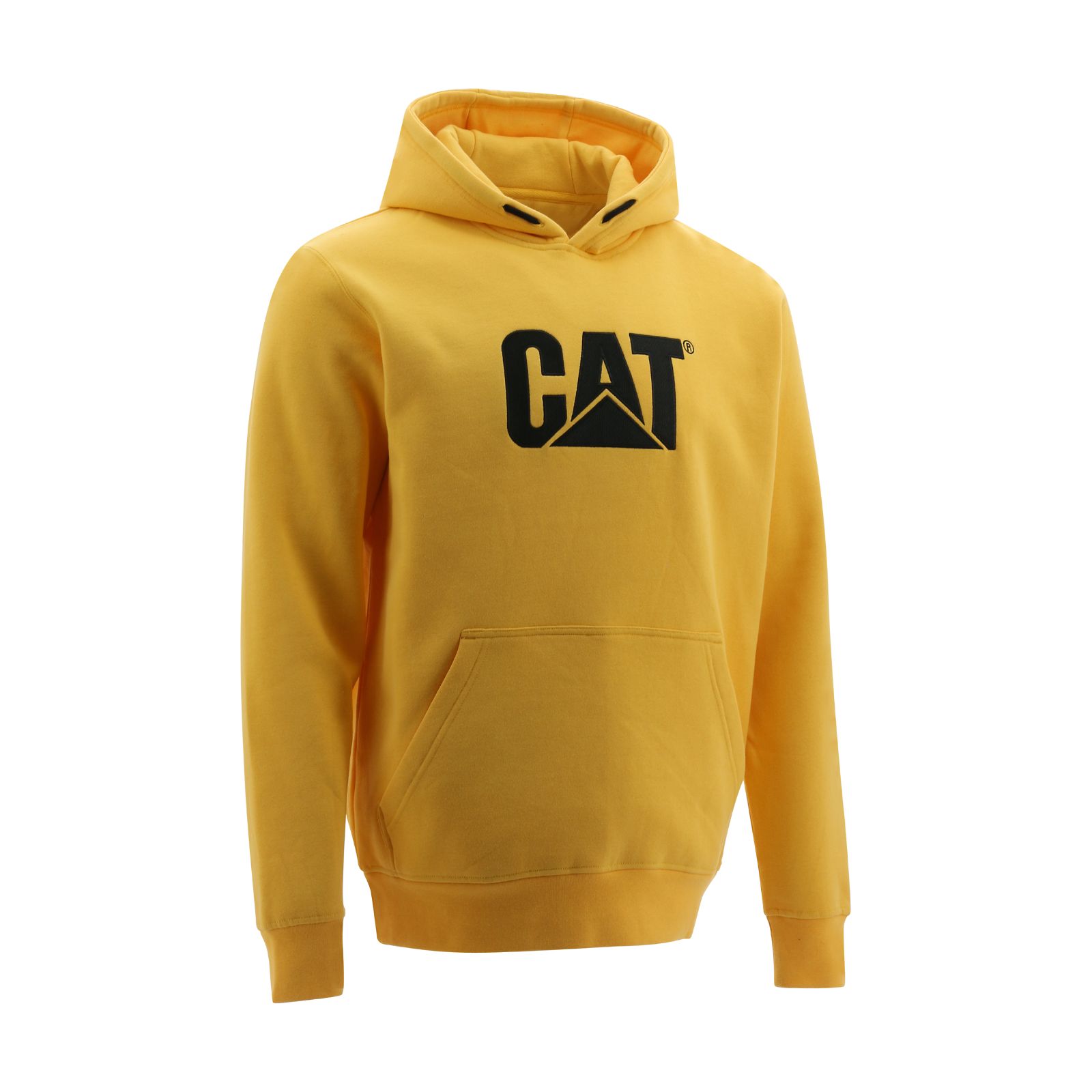 Caterpillar Clothing South Africa - Cat Men's Trademark Hooded Sweatshirts Yellow PD8329514